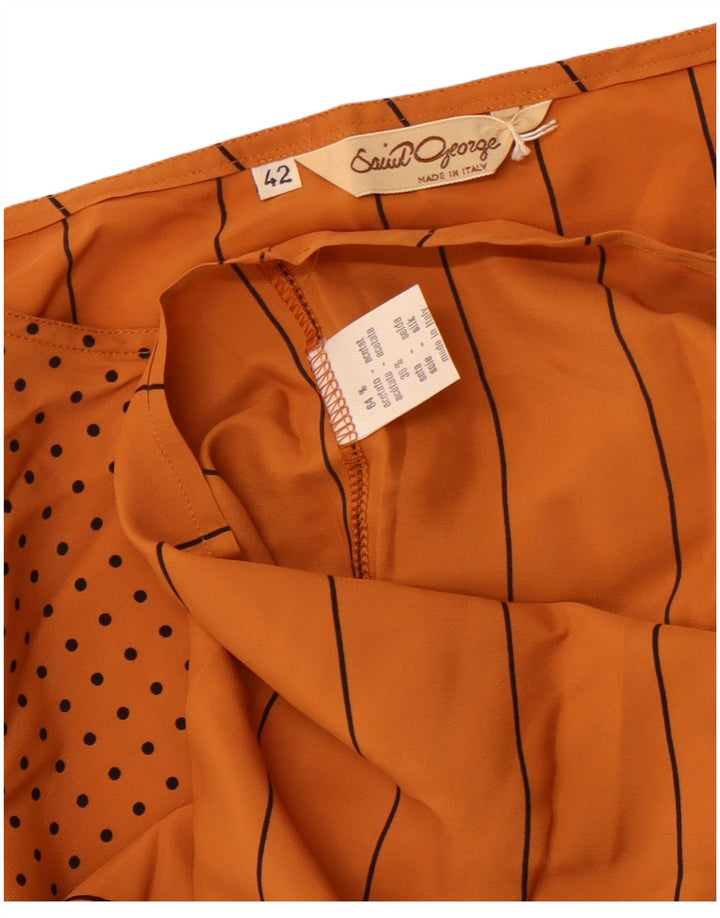 Женская блузка Saint George Top IT 42, средний коричневый в тонкую полоску, ацетат