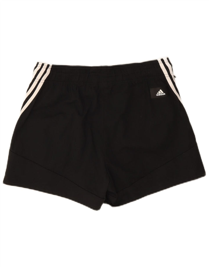 Мужские спортивные шорты Adidas среднего размера, черные, хлопок