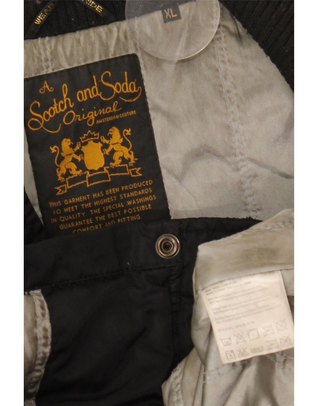 Мужская куртка Scotch & Soda UK 42 XL, черный нейлон