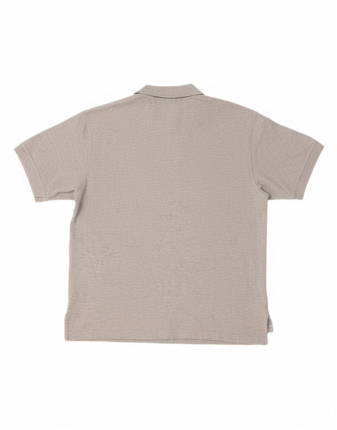L.L.BEAN Mens Polo Shirt Large Grey Cotton