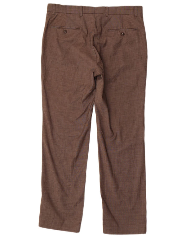 TOMMY HILFIGER Мужские прямые брюки W35 L30 серые из полиэстера