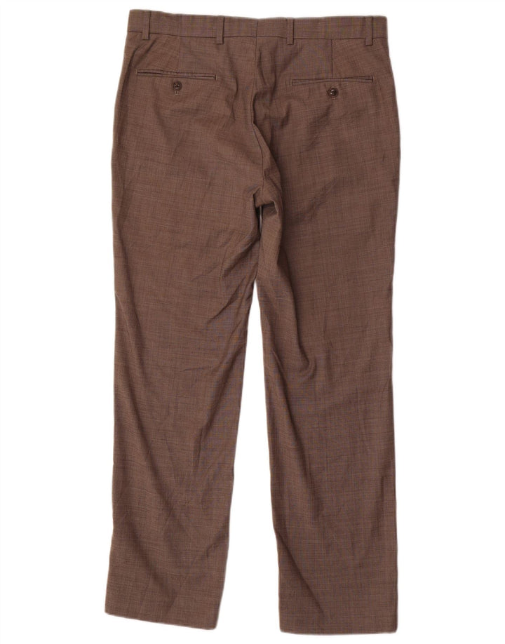 TOMMY HILFIGER Мужские прямые брюки W35 L30 серые из полиэстера