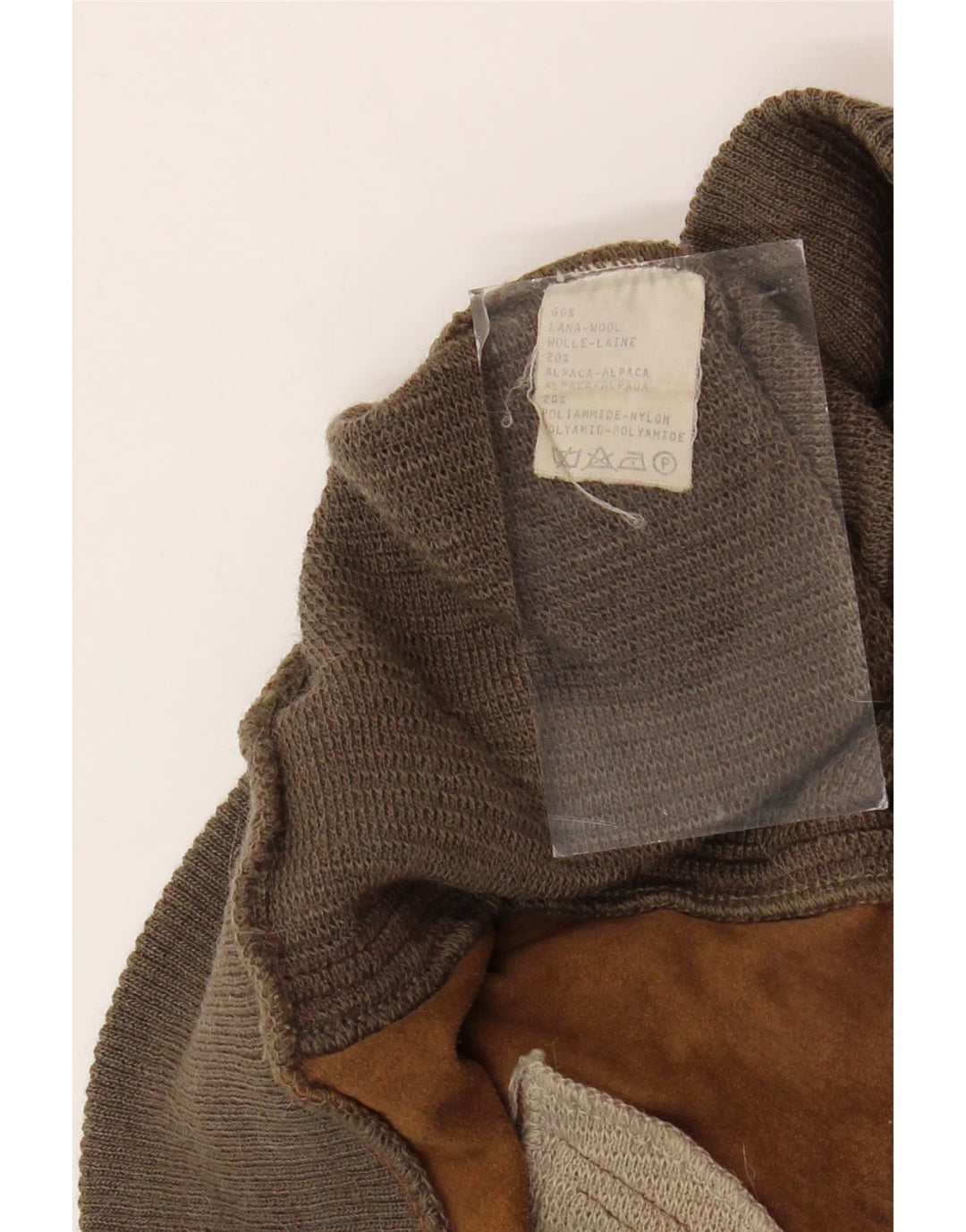 ВИНТАЖНЫЙ мужской джемпер на пуговицах, большой коричневый шерстяной свитер с геометрическим узором