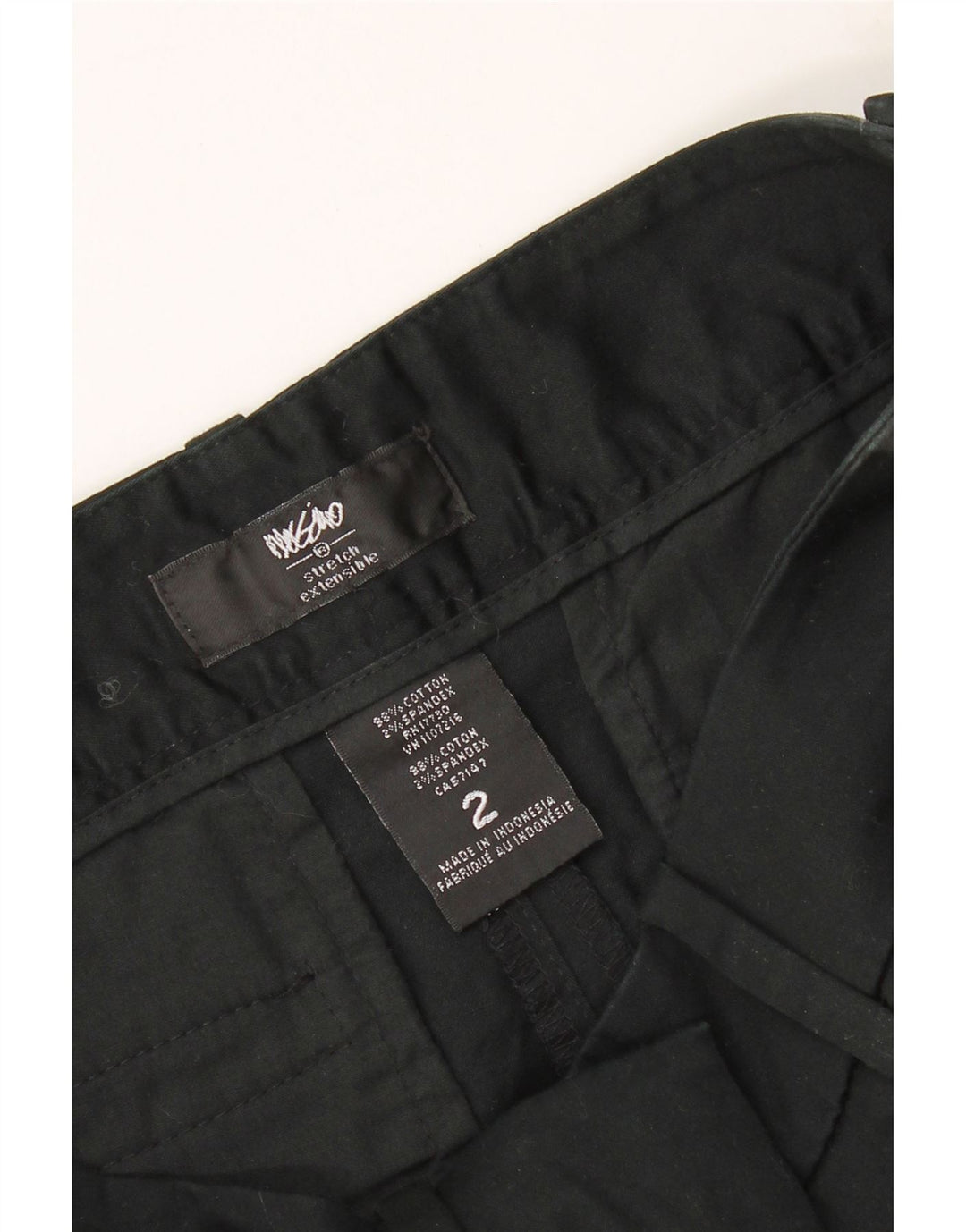 MOSSIMO Womens Chino Shorts US 2 XS W30  Black Cotton Vintage Mossimo and Second-Hand Mossimo from Messina Hembry 