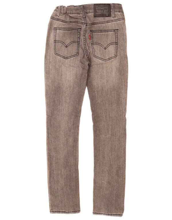 LEVI'S Boys Skinny Jeans 9-10 Years W22 L27 Grey Cotton