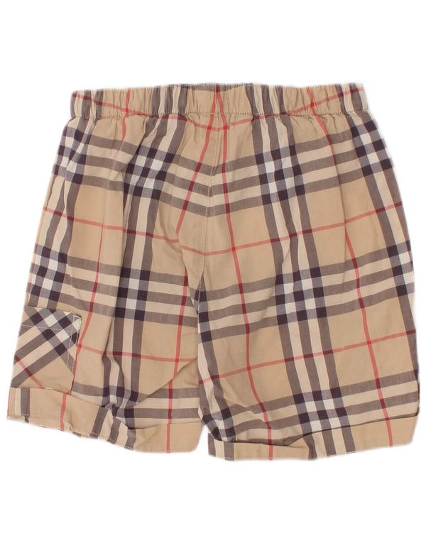 Burberry Шорты для мальчиков 2–3 года W18 в бежевую клетку