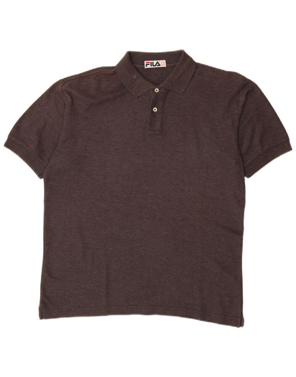 Мужская рубашка-поло FILA IT 48 Средне-коричневый хлопок