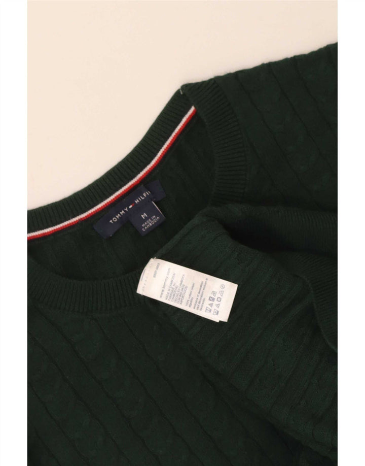 Женский джемпер с круглым вырезом Tommy Hilfiger UK 14, средний зеленый