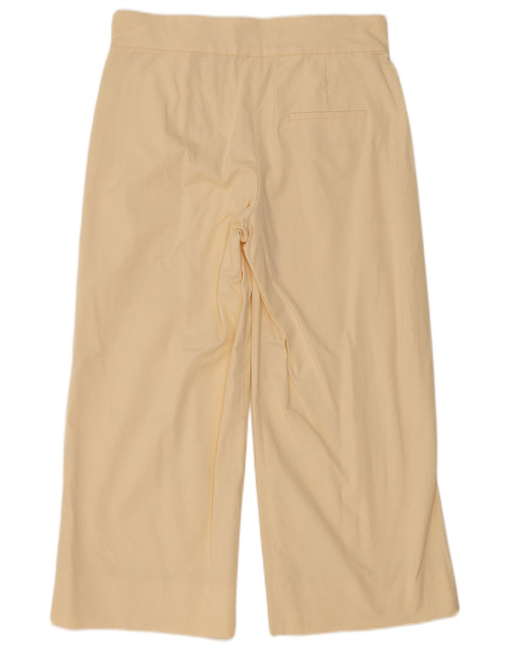 Zara Женские укороченные брюки Studio Wide Leg Medium W28 L24 Off White