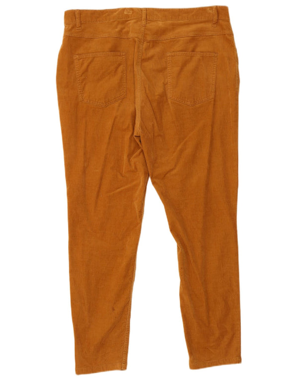 Женские узкие вельветовые брюки Marks & Spencer UK 18 XL W38 L28 Коричневые хлопковые