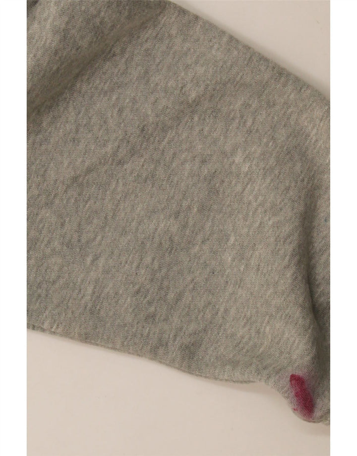 NIKE Mens Zip Hoodie Sweater Large Grey Cotton