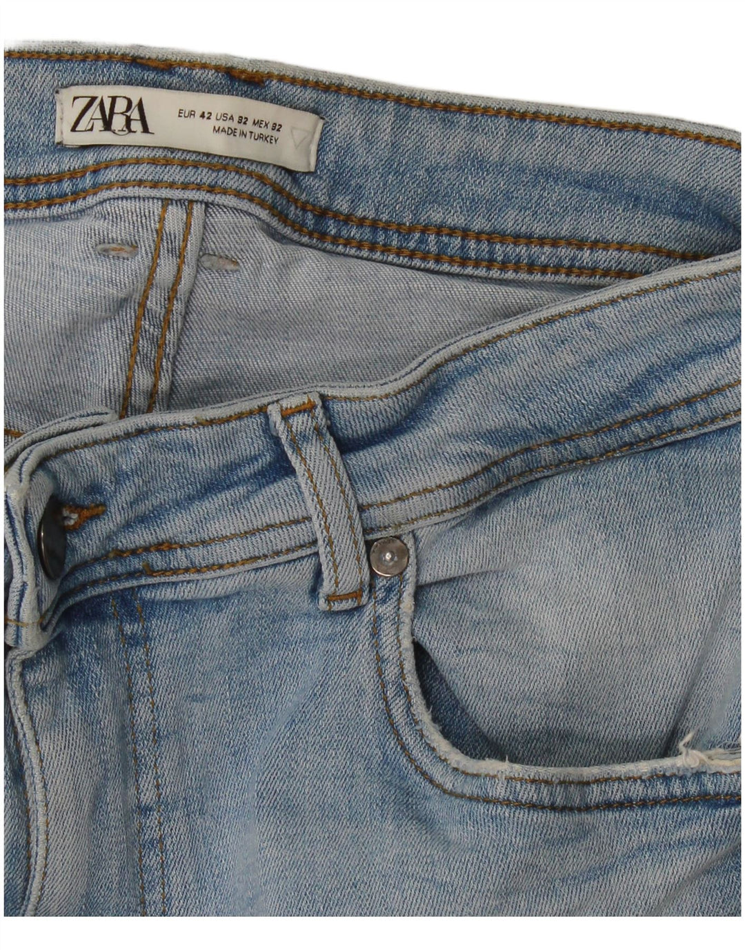 Мужские укороченные джинсы Zara EU 42, большие W32 L25, синие