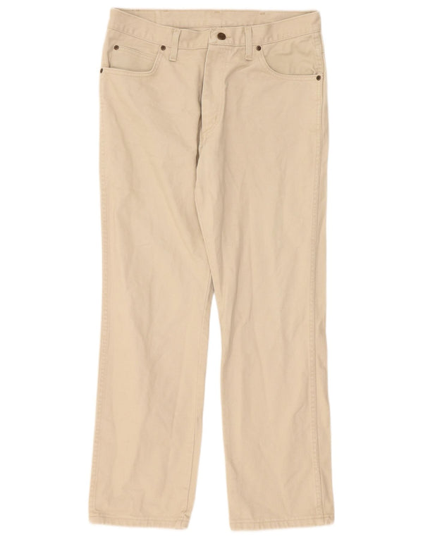 Мужские прямые джинсы Wrangler W34 L30, бежевый хлопок