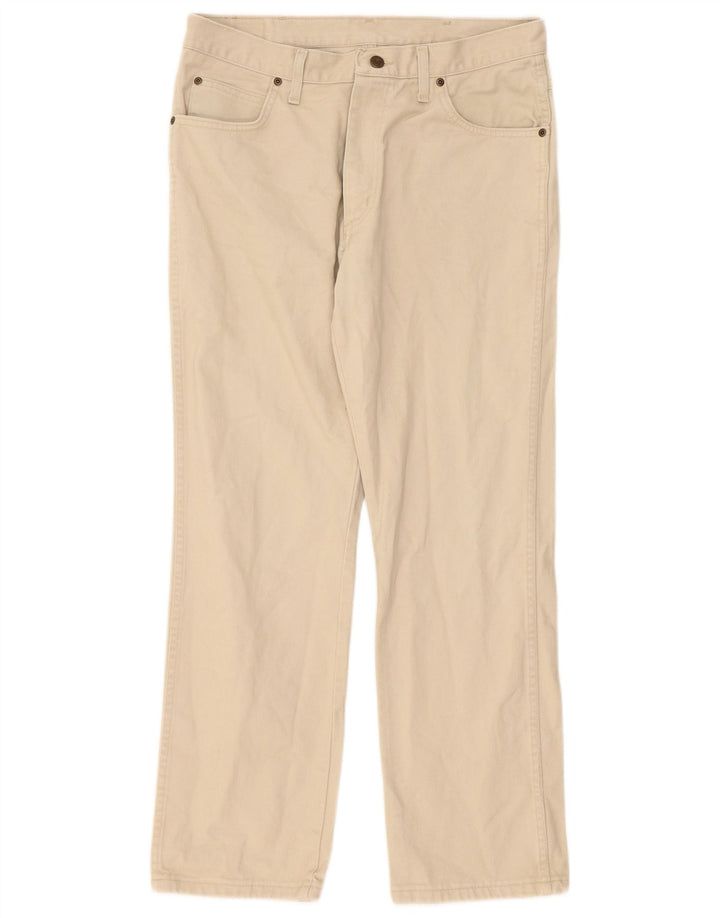 Мужские прямые джинсы Wrangler W34 L30, бежевый хлопок