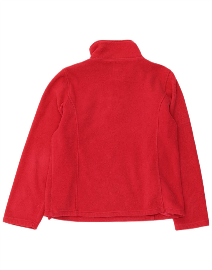 Crew Clothing Женский флисовый джемпер с воротником на молнии, Великобритания 12, средний розовый полиэстер