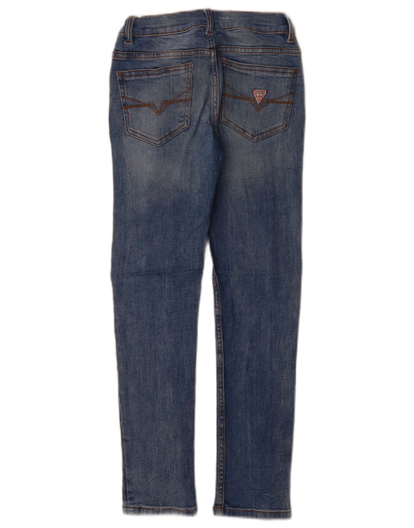 Джинсы скинни Guess для девочек 7–8 лет W22 L25, синие
