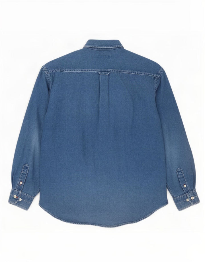 Рубашка Gant для мальчиков 11-12 лет, XL, синяя, хлопок