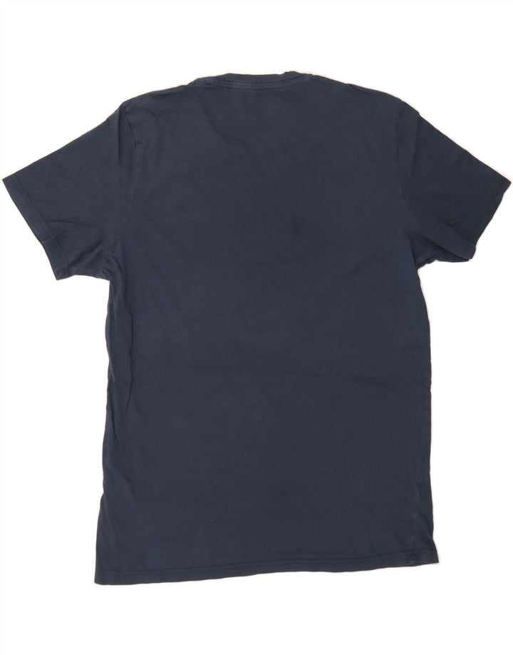 JACK & JONES Mens Graphic T-Shirt Top Medium Navy Blue Cotton Vintage Jack & Jones and Second-Hand Jack & Jones from Messina Hembry 