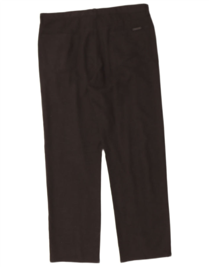 TRUSSARDI Mens Straight Casual Trousers W36 L32 Grey