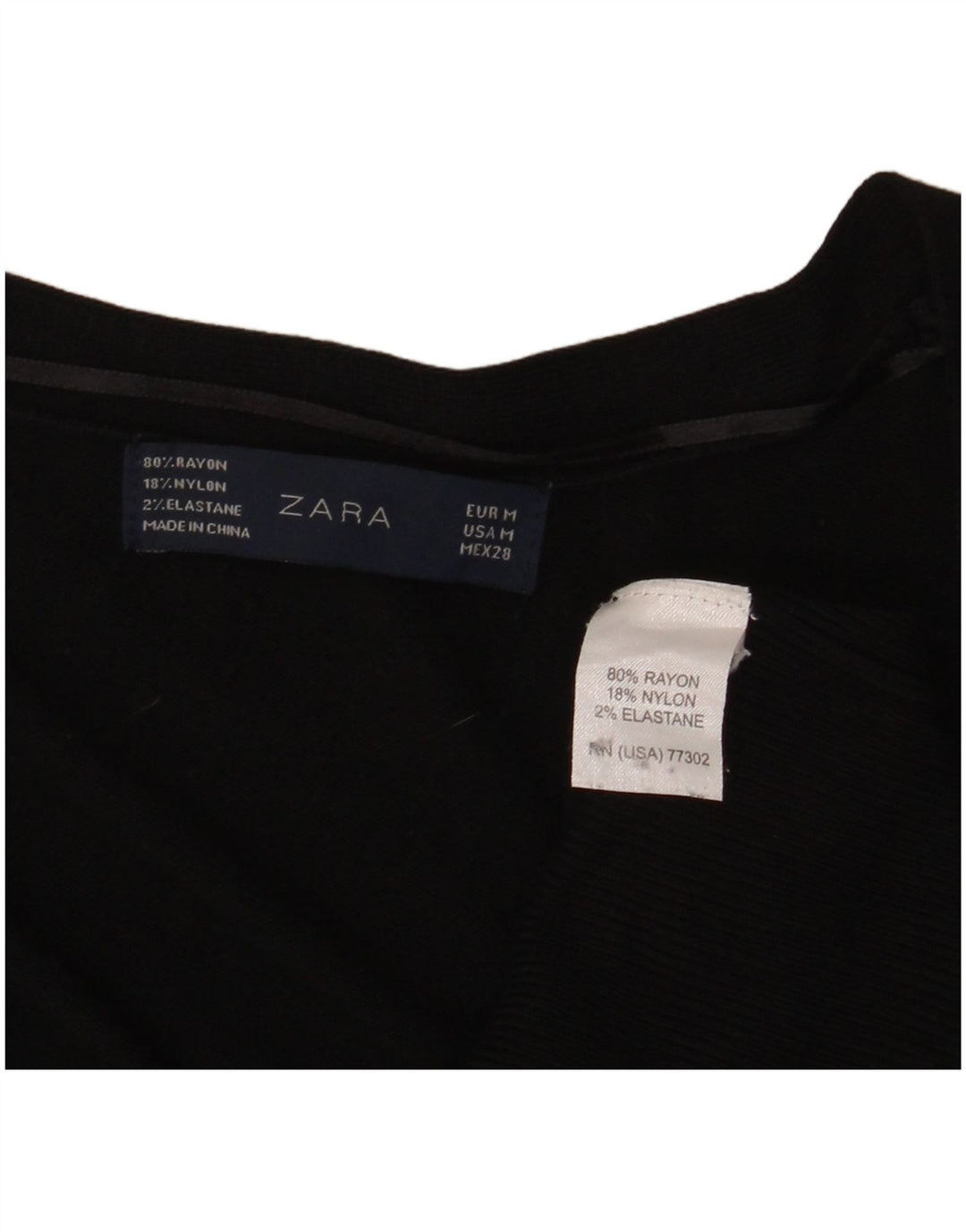 Женский удлиненный кардиган ZARA UK 14, средний черный вискоза