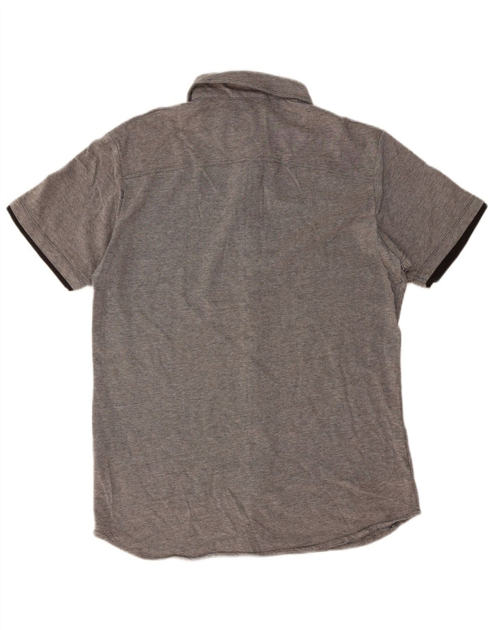 JACK & JONES Mens Short Sleeve Shirt XL Grey Cotton