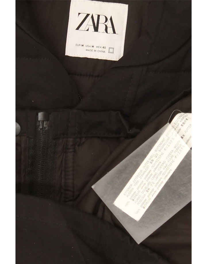 Мужской жилет с подкладкой Zara UK 38, средний черный полиэстер