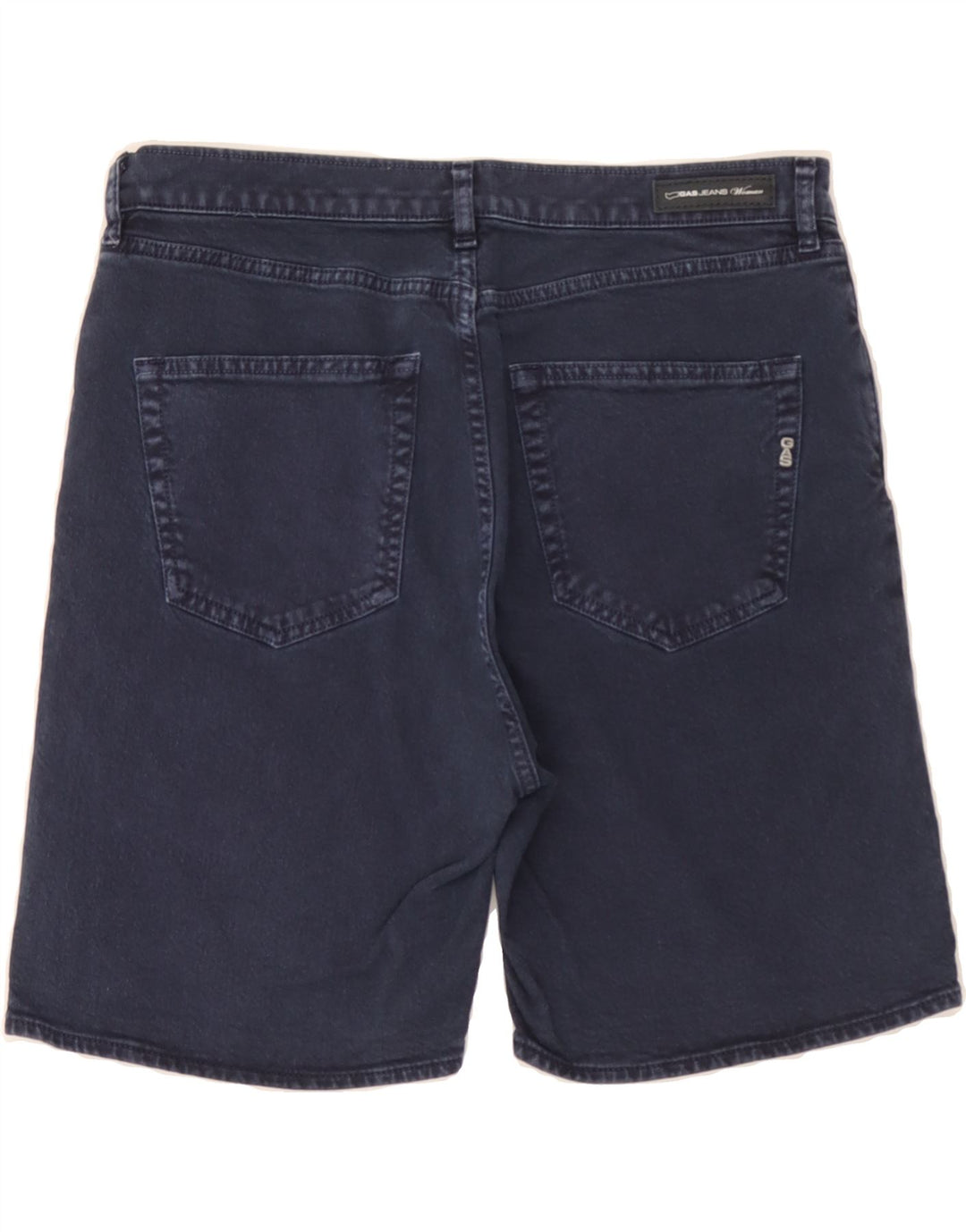 GAS Womens Denim Shorts W27 Small  Navy Blue Cotton Vintage Gas and Second-Hand Gas from Messina Hembry 