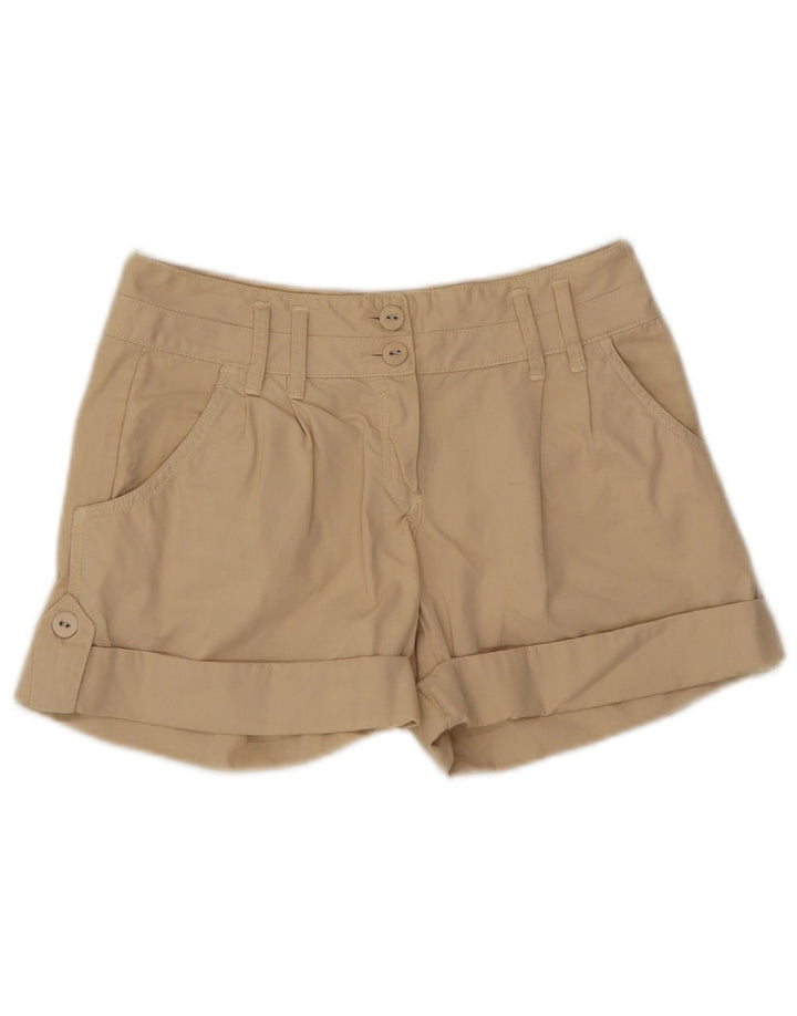 Massimo Dutti Женские повседневные шорты EU 36 Small W27 Бежевые хлопковые