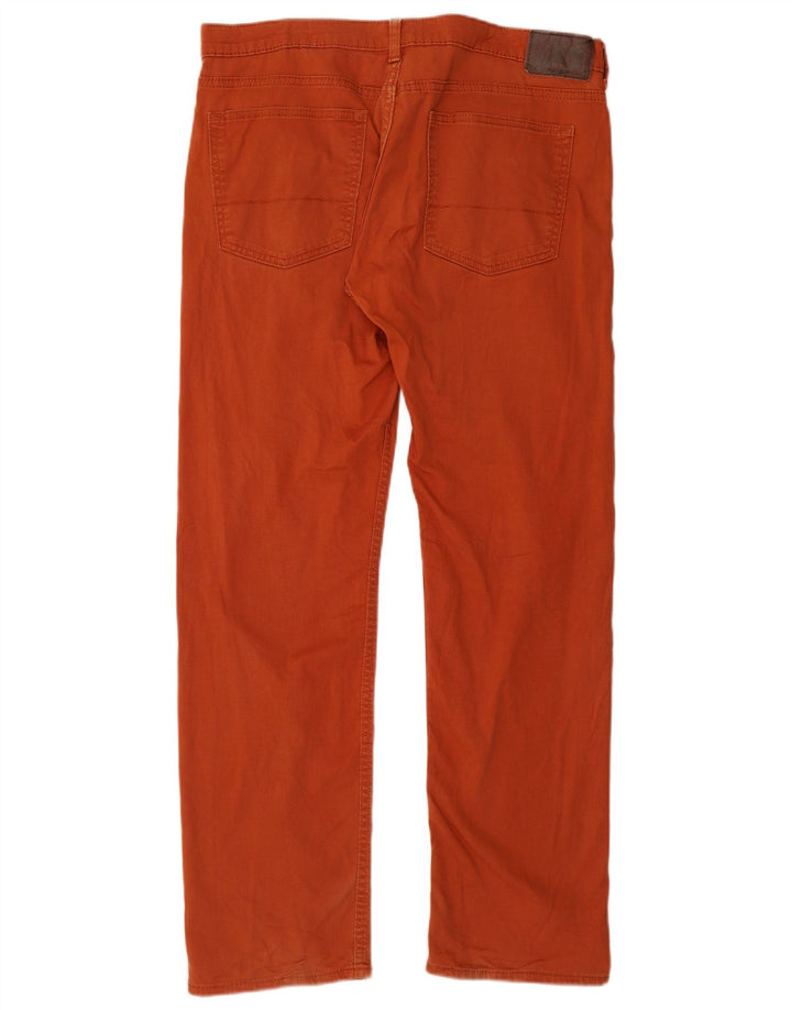 DOCKERS Мужские прямые повседневные брюки W32 L32 Бордовые хлопковые