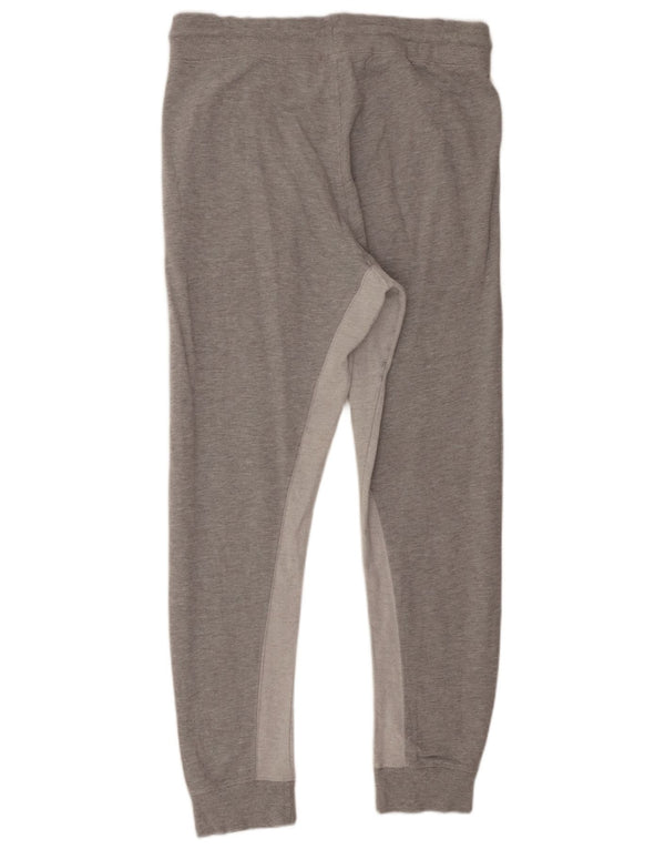 Мужские спортивные брюки Diadora, джоггеры XL, серые, хлопок с цветными блоками