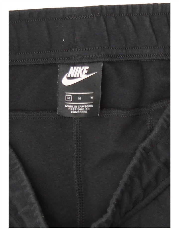 Мужские спортивные шорты Nike среднего размера, черные, хлопковые