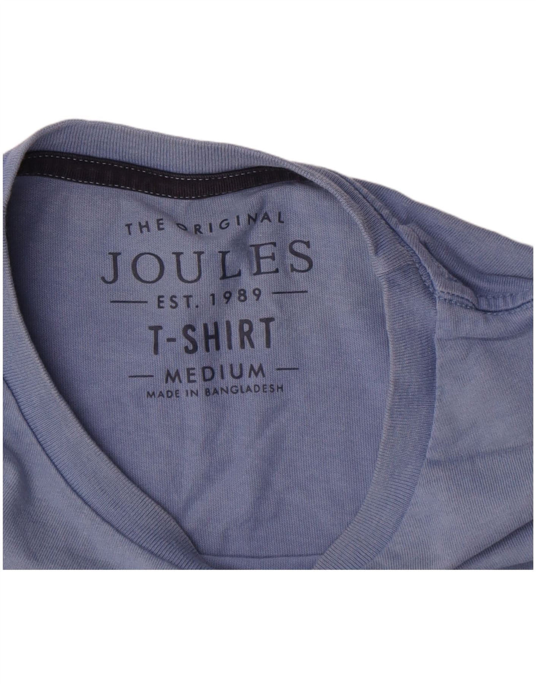 Мужская футболка с рисунком Joules Top Medium Blue Cotton