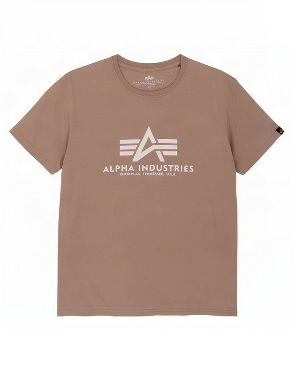 Мужская футболка с рисунком Alpha Industries XL, коричневая