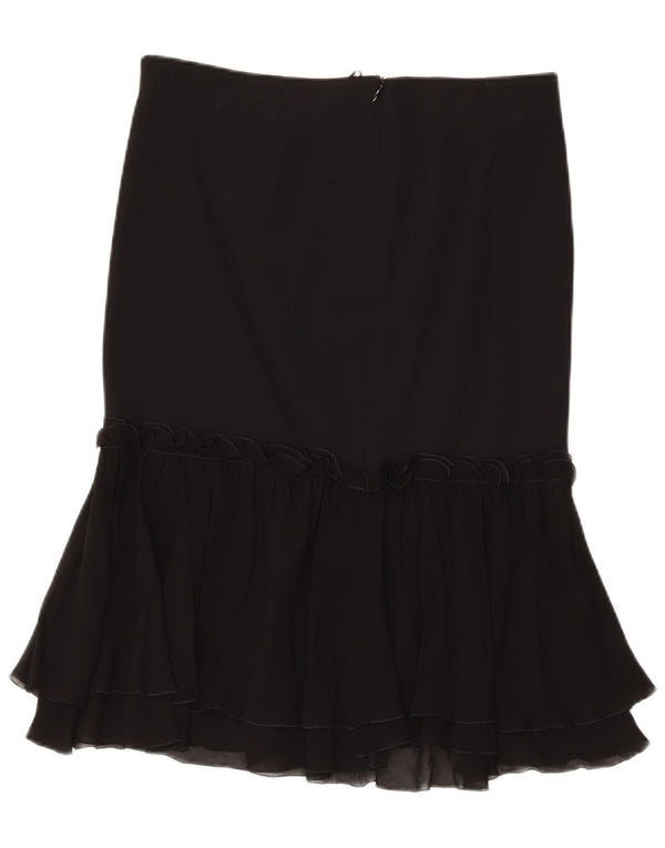 Юбка женская Iceberg с рюшами IT 44 Medium W32 Черный шелк