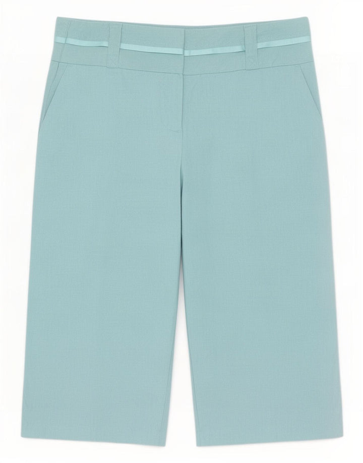 Женские шорты-бермуды Marks & Spencer UK 12 Medium W30 Синие льняные