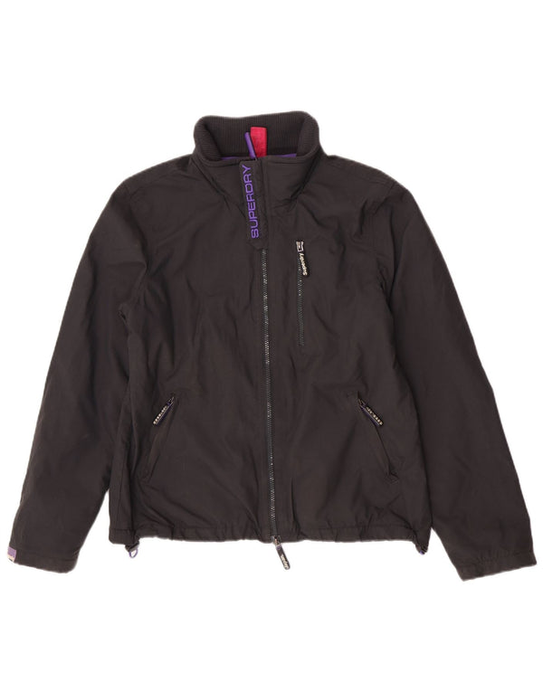 Женская ветровка с рисунком Superdry The Windhiker UK 14, большая черная