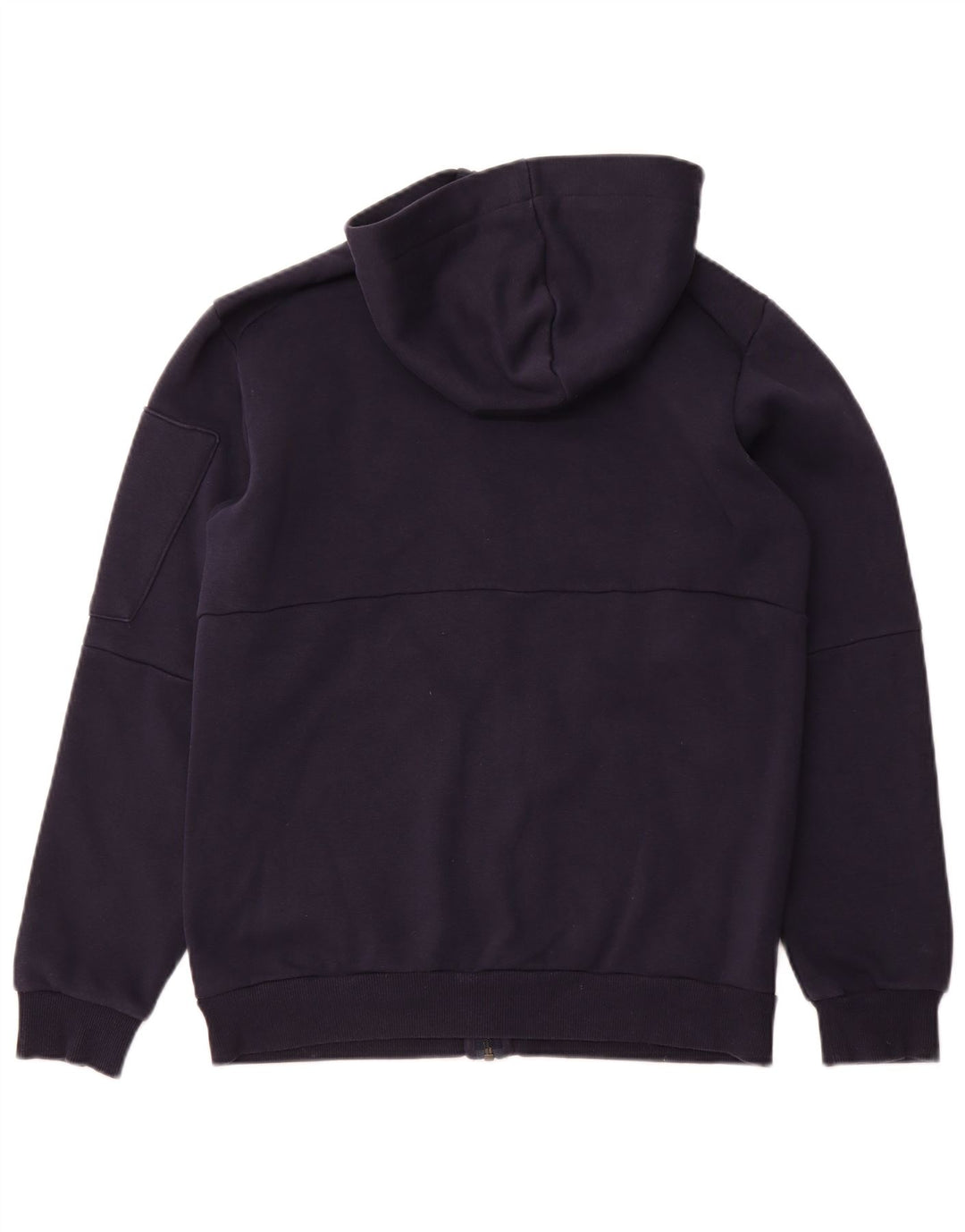 ADIDAS Мужской свитер с капюшоном на молнии, маленький темно-синий, хлопок