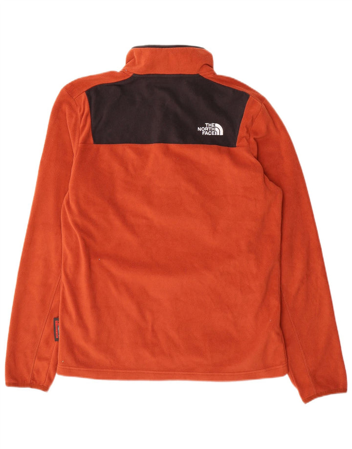 Мужской флисовый джемпер на пуговицах The North Face, маленький оранжевый цветных блоков