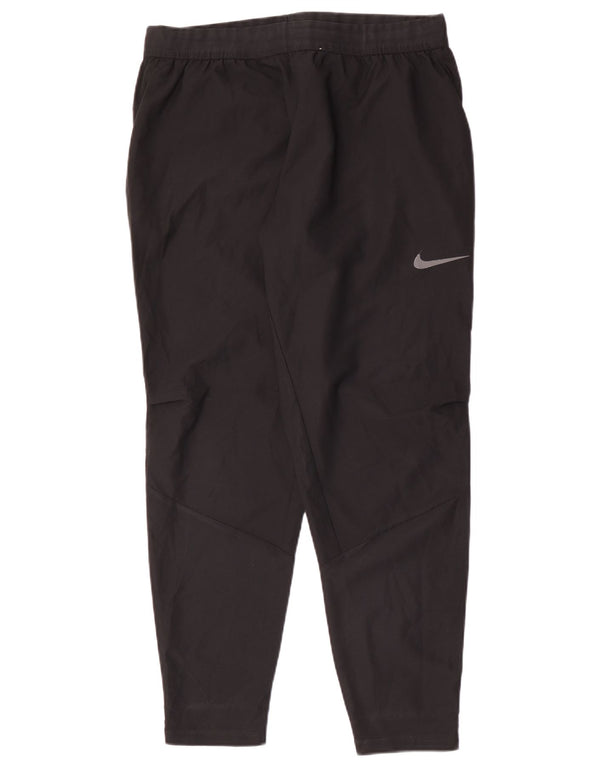 Мужские спортивные брюки Nike Dri Fit для бега, большие черные полиэстеровые брюки