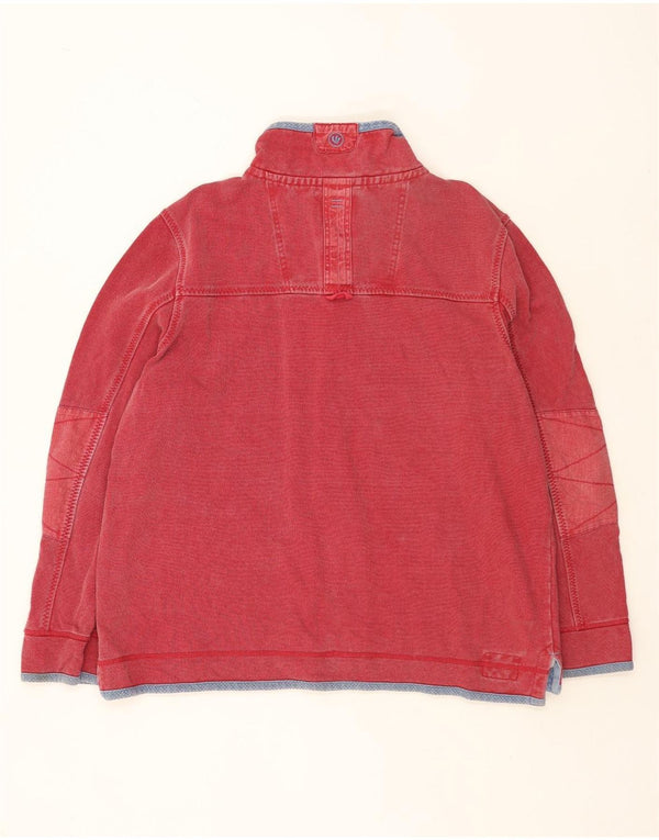 Мужской свитшот с воротником на молнии FAT FACE Airlie, джемпер 2XL, красный хлопок