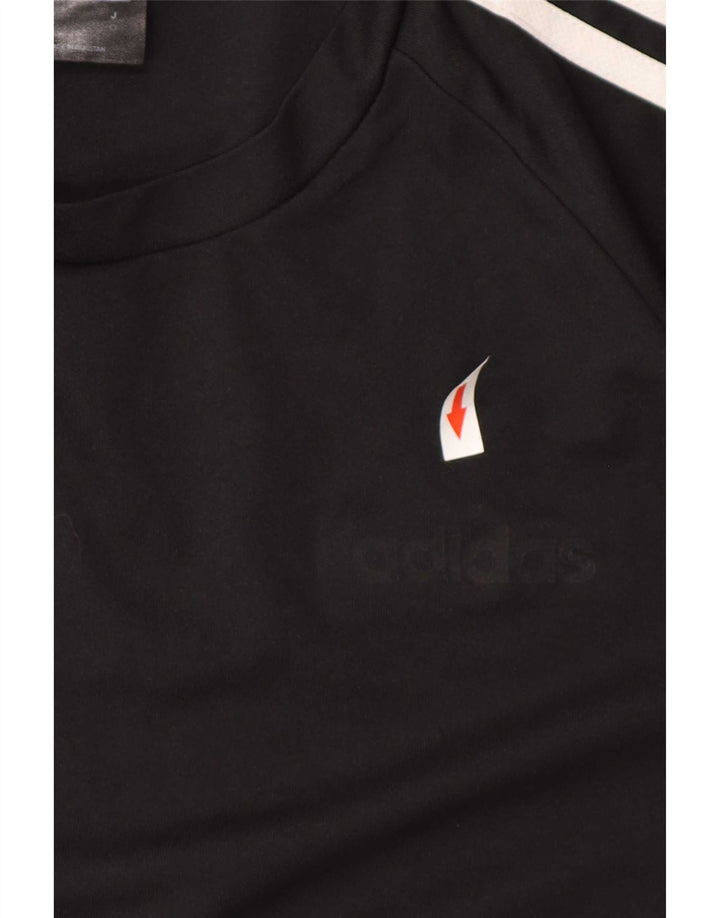 Мужская футболка Adidas Climalite Top Medium Black Polyester Sports
