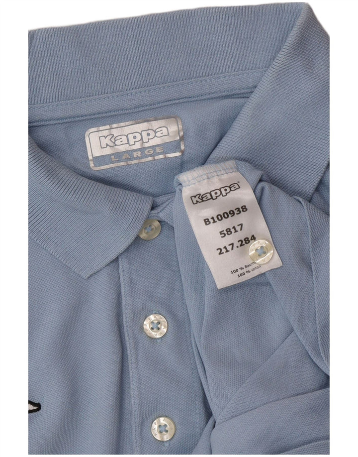 Мужская рубашка поло KAPPA, большая синяя, хлопок
