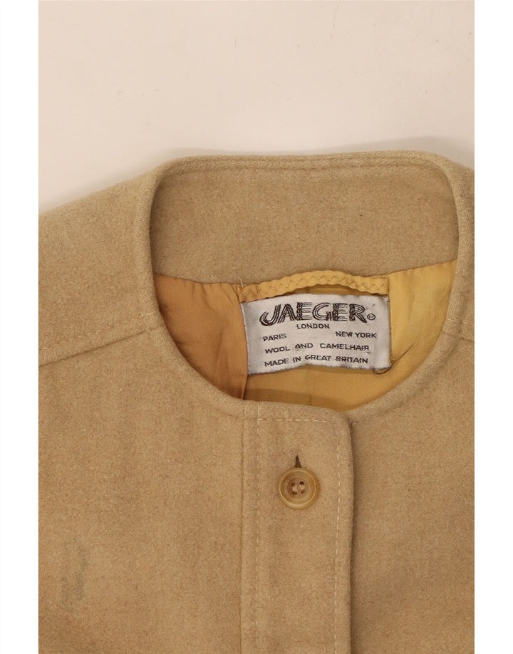 Женский жилет JAEGER Utility Gilet UK 10, маленький размер, бежевый, шерсть