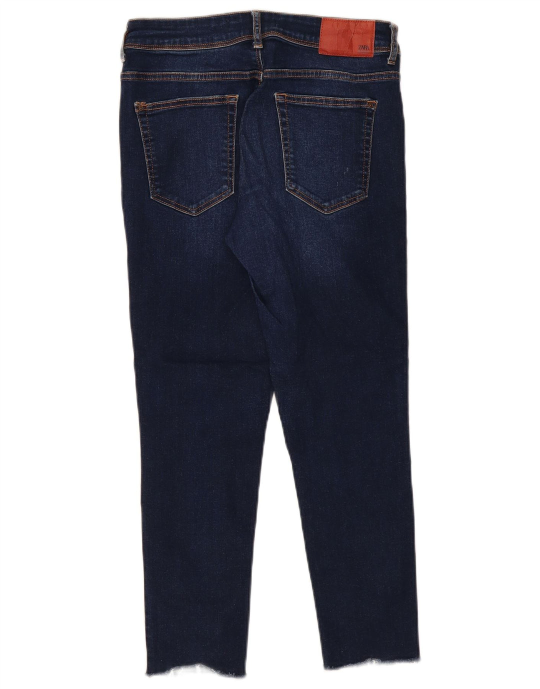 Женские укороченные джинсы Zara EU 38 Small W28 L26 Темно-синие