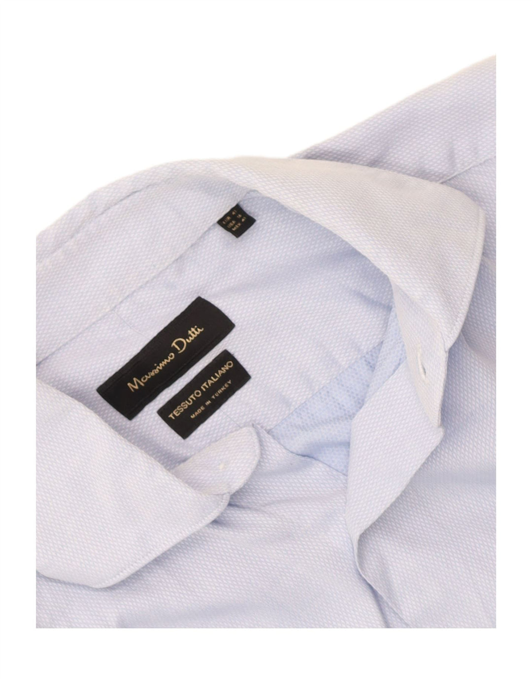 Мужская рубашка Massimo Dutti, размер 41, средний синий Argyle/Diamond