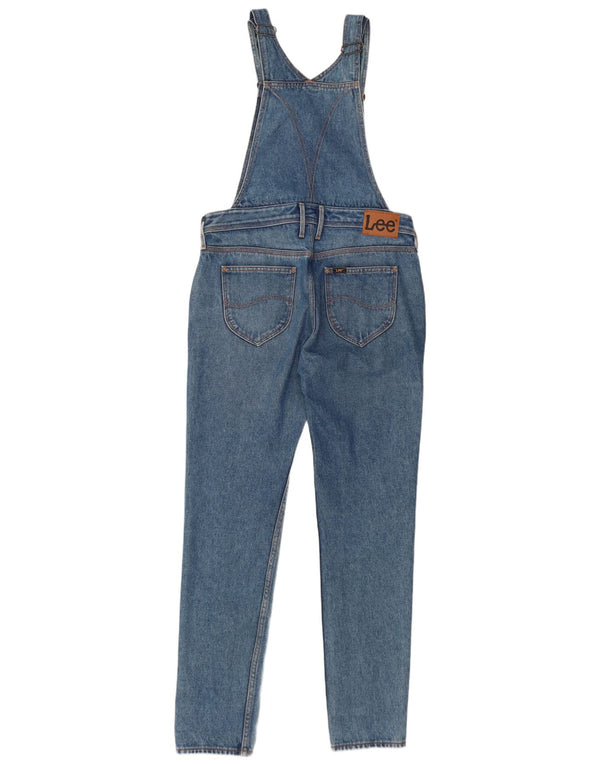 Женский комбинезон свободного кроя LEE, узкие джинсы, маленькие W34 L31, синий хлопок