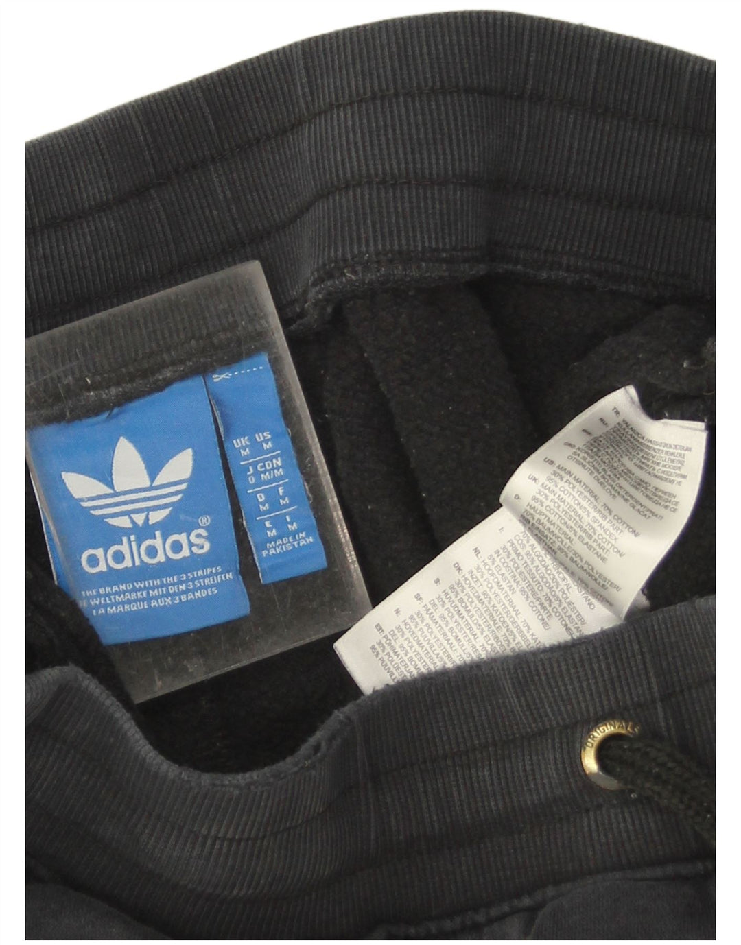 Мужские спортивные брюки Adidas Joggers среднего размера, темно-синие, хлопок