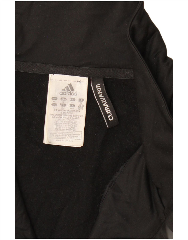 Мужской свитшот с воротником на молнии ADIDAS Climawarm, джемпер XL, черный полиэстер