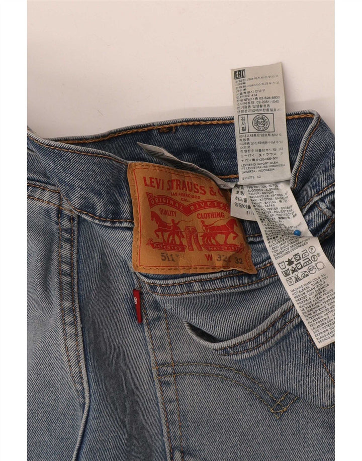 Мужские джинсы Levi's Slim 511 W32 L32 синие, хлопок