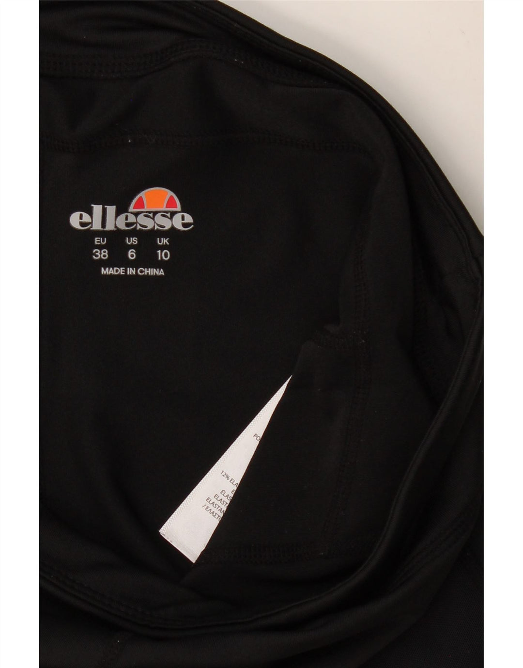 Женские леггинсы-капри ELLESSE UK 10, маленькие, черные, полиэстер